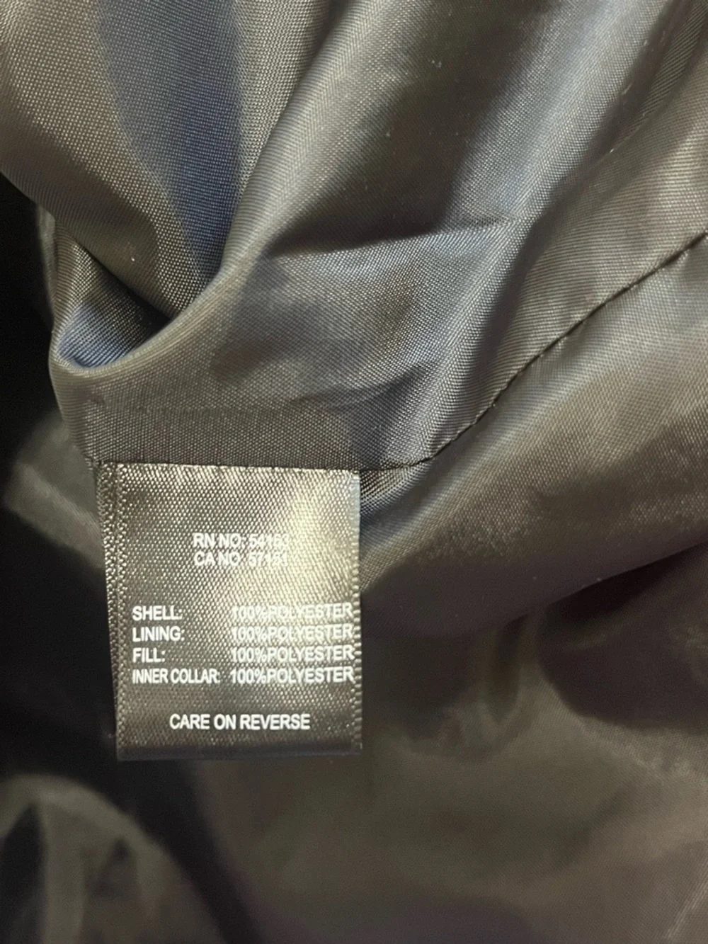 Marc New York Quilted Black Sleeveless Poly Vest with Gold Zippers pockets L - Picture 3 of 9